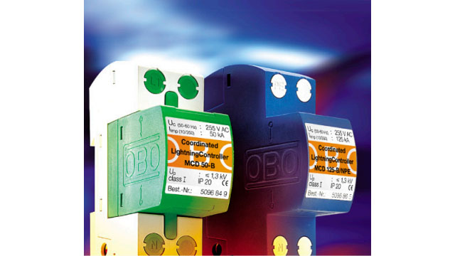 德國OBO低保護水平，間隙型防雷器【光束防雷】