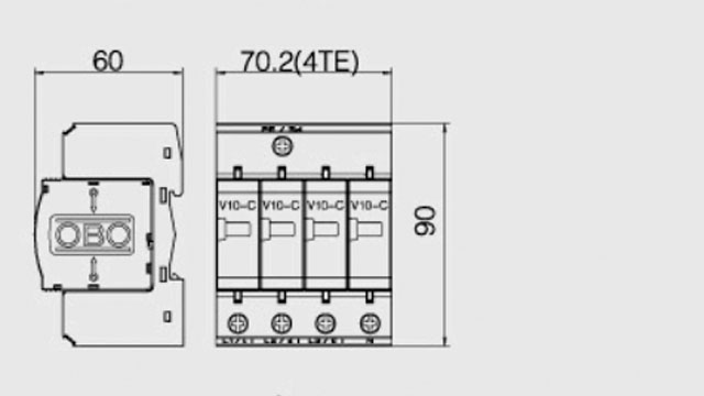 德國OBO標準型電源防雷器（C級）【光束防雷】